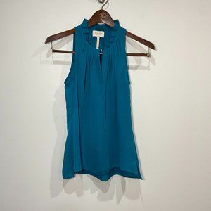 Laundry by Shelli Segal Teal Green Sleeveless Blouse Size XS